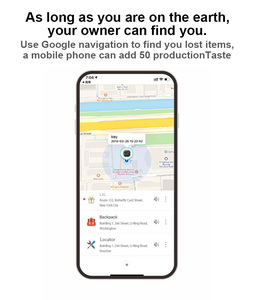 Vị trí toàn cầu không khí tag thông minh Pet GPS Tracker Nhựa <span class=keywords><strong>iPhone</strong></span>/Android App Pet Tracker Ví Phím định vị tìm thấy thiết bị của tôi - Product Image 4