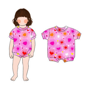 热销高品质简约精品竹子敞篷婴儿睡衣儿童双向拉链 - Product Image 4