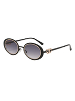 Twooo T1531 New Oval Small Frame Personality Trendy Heart Lunettes de soleil
