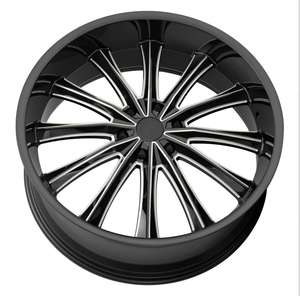 Preto Acabado <span class=keywords><strong>22</strong></span> 24 Polegada 6x114.3 6x139.7 Carro De Alumínio Personalizado Rodas Jantes para SUV/Pickup Truck - Product Image 6