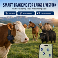 Traceur GPS solaire Q1-NY pour bétail, batterie longue durée 20000 mAh, collier de suivi animal étanche, dispositif intelligent de gestion du bétail
