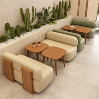 Meubles de restaurant commerciaux modernes, table et chaises en bois massif pour café, table et chaises de salle à manger durables et écologiques