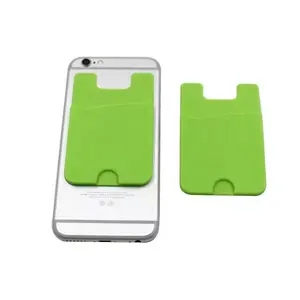 携帯電話クレジットカードホルダー3M粘着性シリコンポケットプラスチックカードウォレット