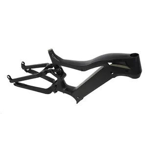 26" fat tire bike frame bafang m620 frame 1000w mtb carbon frame full suspension