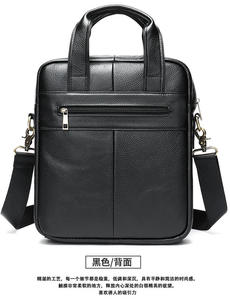 Maletín de Cuero Vacuno Genuino Andong para Hombre, Bolso Bandolera de Trabajo, Estilo Retro Casual, Multifuncional, Bolsos de Mensajero - Product Image 4