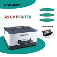 Imprimante à jet d'encre portable mini Erasmart XP600 L800, imprimante UV A5 avec logiciel AcroRIP et système d'exploitation Windows