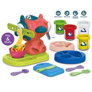 Çocuklar Hands-on oyun renk çamur makinesi oyuncak uçak/balina şekilli erişte makinesi mutfak oyuncak