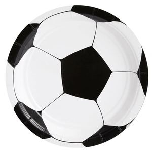 Modernas Placas de Fútbol de 7 Pulgadas, Suministros y Decoraciones para Fiestas de Cumpleaños con Temática Deportiva, Directo de Fábrica - Product Image 1