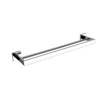 Porte-serviettes en aluminium noir, accessoires de salle de bains, barre à serviettes avec double couche, accroche-vaisselle de cuisine