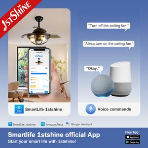 Ventilateur de plafond invisible 1stshine 36 pouces, pales en PC dissimulées, gain de place, ventilateur de plafond rétractable avec lumière - Product Image 6