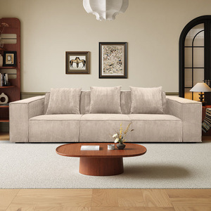 Canapé d'angle moderne de luxe <span class=keywords><strong>pour</strong></span> salon, mobilier rectangulaire 2-3 places, rembourrage en velours côtelé, emballé sous vide compressé, école - Product Image 6