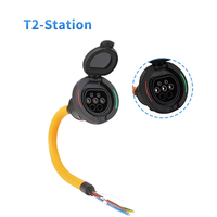 Adaptateur de chargeur de voiture électrique de type 2 à type 1 16A 32A