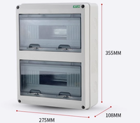 Boîte de distribution électrique étanche pour extérieur HT 5/8/12/15/18 voies, disjoncteur MCB, boîte de jonction en plastique pour câbles