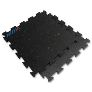 Copertura per pavimenti riciclati da 100cm x 100cm attrezzatura da palestra adatta a <span class=keywords><strong>pavimento</strong></span> ad incastro ad alta densità tappetini in gomma - Product Image 5