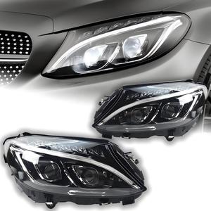 Nouveaux phares LED 12V 6000K pour Mercedes-Benz Classe C W205 (2013-2018) C180/C200/C260 - Product Image 1