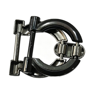 Hebilla de metal plateado de aleación de hierro y zinc con diseño de mordaza de caballo para decoración de mocasines y bolsos de hombre - Product Image 4