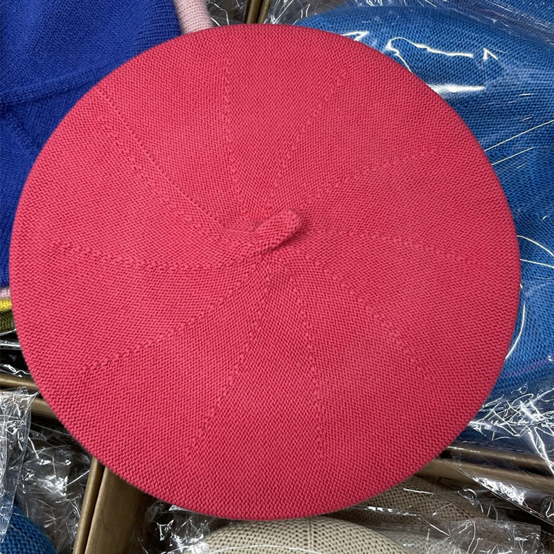 QY оптовая продажа шерстяной вязаный берет Женская зимняя британская ретро шерстяная шляпа с индивидуальной вышивкой