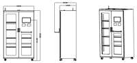 Carte d'empreintes digitales visage inventaire en temps réel pompier équipement stockage UHF RFID armoire de casier intelligente