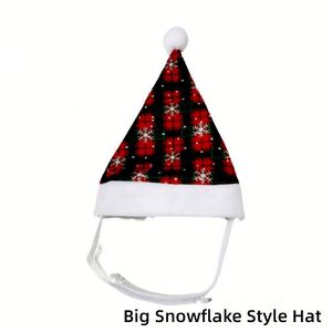 Nouvelles tenues de Noël en polyester pour animaux de compagnie, accessoires de fête pour chats et chiens avec nœuds papillon à carreaux, écharpes et chapeaux – Fabricant direct - Product Image 4