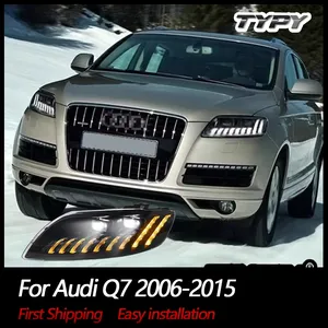 Car Accessories LED <b>Head</b> Lamps For Audi Q7 2006-2015 Headlights Assembly Upgrade New <b>Style</b> DRL Sequential Turn Signal - Product Image 2