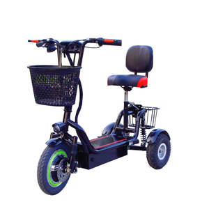 Nouveau style, batterie au plomb-acide de haute qualité, panier et siège, scooter électrique miniature à trois roues à carrosserie ouverte 48V - Product Image 5