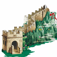 Sembo block 201025 IP Great Wall Great Wall, puzzle 3d, nouveau jouet pour enfants, blocs de construction, jouets