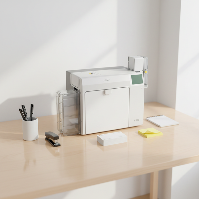 Barway the Highest Quality Seaory R300 300dpi Single/Dual-sided Optional PVC Chip RFID ID Card Printer in Stock ROHS Certified