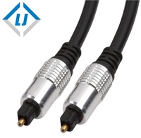 Directe d'usine nickelé fiber optique numérique toslink audio Mâle à Mâle câble