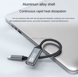 High-Definition 4K 4K30Hz Type-C HDTV Male-Female Foil Extension PVC <b>Cable</b> for Home Theater & Computer - Product Image 3