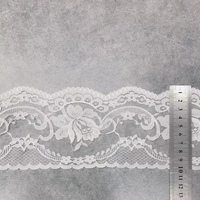 Dentelle en polyester et nylon non extensible, garniture en dentelle pour vêtement ecclésiastique
