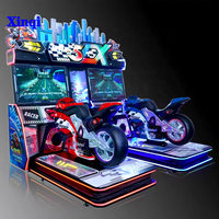 Simulateur de course de moto à 2 joueurs, prix d'usine, le plus populaire, fonctionnement à pièces, jeu vidéo authentique Moto GP, borne d'arcade