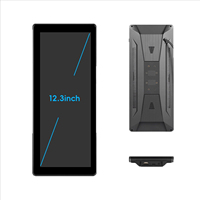 Écran tactile numérique filaire de 12,3 pouces pour camion, enregistreur DVR, moniteur de détection d'angle mort BSD
