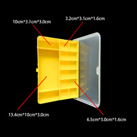 Boîte de rangement pour leurres à double couche en PP, grande capacité, pour appâts artificiels et accessoires, équipement de pêche, utilisation en rivière