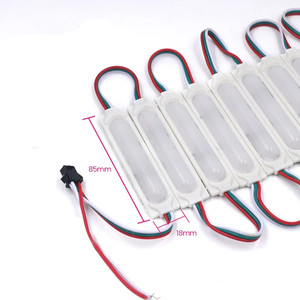 โมดูล LED 5050 RGB 12V DC 85 มม. x 18 มม. พร้อมตัวหรี่ไฟ รองรับสำหรับไฟ LED แบบเส้น - Product Image 1