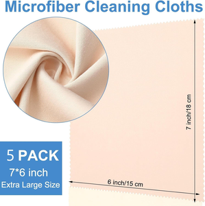 Wholesale Custom <b>Microfiber</b> Suede <b>Cloth</b> for Glasses Lens <b>Cleaning</b> and Jewelry Polishing with Printed Logo - Product Image 2