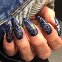 Ongles de doigt 100% ongles en acrylique grossiste fait à la main tête de citrouille fantôme acrylique longs ongles d'hiver usine