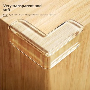 Protections d'angle transparentes en forme <span class=keywords><strong>de</strong></span> L, rembourrées et souples, <span class=keywords><strong>pour</strong></span> tables basses et autres <span class=keywords><strong>meubles</strong></span>, manchons <span class=keywords><strong>de</strong></span> <span class=keywords><strong>protection</strong></span> en PVC, lot <span class=keywords><strong>de</strong></span> 10 - Product Image 2