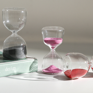 Décoration d'intérieur 5min 15/30/60 minutes <span class=keywords><strong>sablier</strong></span> en verre transparent horloge de sable claire créative <span class=keywords><strong>sablier</strong></span> - Product Image 2