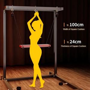 BANSEY Support de balançoire sexuelle autoportant en fer robuste, structure de portique, balançoire avec support pour produits SM 200cm - Product Image 5