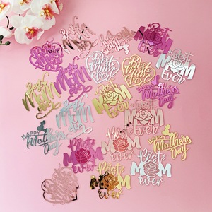 Decoración de Pastel de Acrílico con Diseño de Viento para el Día de la Madre, Decoración de Pastel de Feliz Día de la Madre, Decoración Lateral para Pastel - Product Image 2