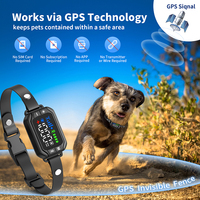 Collar de Adiestramiento para Perros 2 en 1 con GPS, Valla Inalámbrica para Exteriores, Diseño Recargable e Impermeable, Sistema de Contención Eléctrica