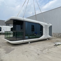 Maisons conteneurs écologiques en aluminium solaires zéro carbone intégrées, étanches, mobiles, avec installation rapide et salle de bain