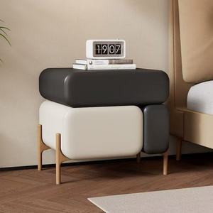 Pouf modulaire multifonctionnel - Repose-pieds de rangement moderne pour salons et chambres à coucher - Product Image 5