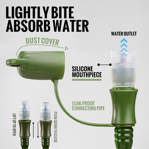 Thể thao ngoài trời đi bộ đường dài xe đạp có thể gập lại 1.5L 2L Chất lượng cao rò rỉ bằng chứng thân thiện với môi bền hydrat hóa bàng quang - Product Image 3