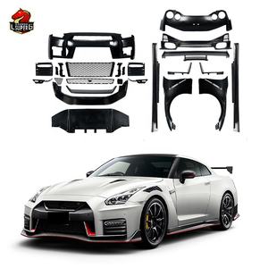 Kit de carrosserie GTR GTR35, mise à niveau au style NISM, pare-chocs avant et arrière de voiture en plastique à demi-carbone pour <span class=keywords><strong>NISSAN</strong></span> 2008-2017 bodykit - Product Image 1