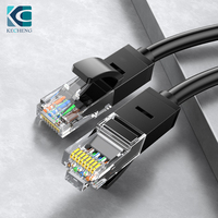 Câble Ethernet Cat6 extérieur RJ45 UTP vert de 0,10 cm x 0,5 m avec lumière de traçage, cordon de raccordement réseau de 3 m