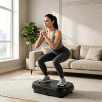 Nowcozy Factory Direct Genuine Mini Vibration Plate PC Material 100kg Max Load Standing Body Shaping Fitness Machine