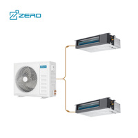 Hvac Slim Ventilconvettore Ad Acqua Canalisé Ultra Mince Horizontal Dissimulé 220V Fcu Ventilateur Bobine Unité Usage Domestique Roucoulement Pour Pompe À Chaleur