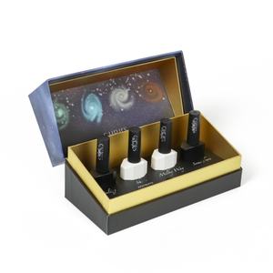 Boîte en papier pour vernis à ongles en gel cosmétique personnalisée, gaufrée, ornée, biodégradable, avec éponge EVA pour un emballage protecteur - Product Image 1