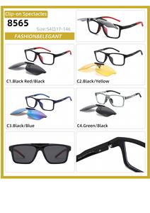 Venta al por mayor 2-en-1 TR90 <span class=keywords><strong>Clip</strong></span> magnético en las <span class=keywords><strong>gafas</strong></span> de los hombres Deportes casuales Marcos de <span class=keywords><strong>gafas</strong></span> ópticas <span class=keywords><strong>con</strong></span> <span class=keywords><strong>clip</strong></span> en Sun Shades <span class=keywords><strong>Gafas</strong></span> de sol - Product Image 6